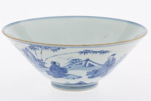 3984840: Chinese Blue and White Bowl, 19th Century E6RDC