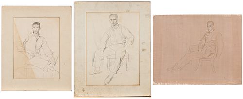 3984867: Paul Stone (Massachusetts/Georgia, 1928-1976),
 3 Drawings, 20th Century E6RDL