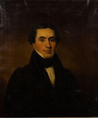 3984908: American School, Portrait of a Captain Jacob Norris,
 Oil on Canvas, 19th Century E6RDL