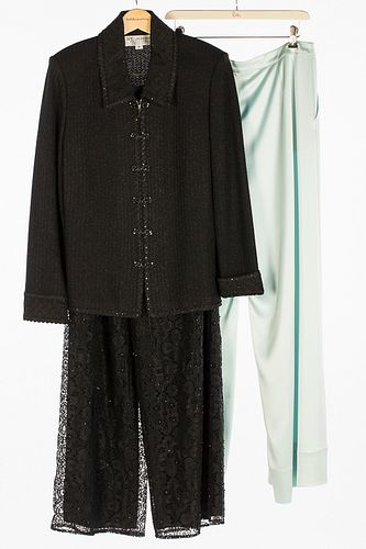 3984940: St. John Jacket and Dress Pants Together with Lace Donna Ricco Pants E6RDH