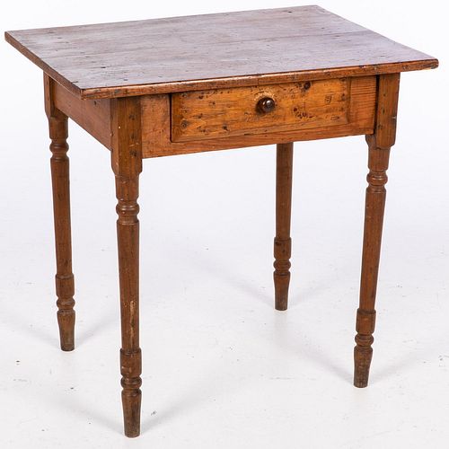 5394343: American Pine One Drawer Side Table E7RDJ