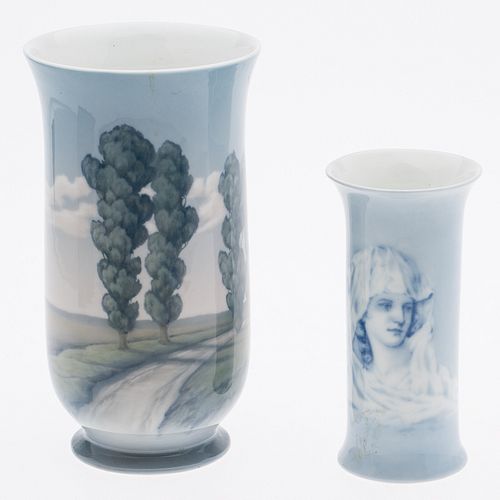 4002238: Bing & Grondahl Vase and Rosenthal China Vase E6RDF