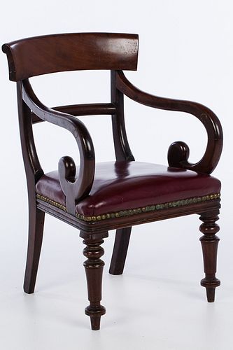 4002263: Regency Mahogany Child's Chair, First Half 19th Century E6RDJ