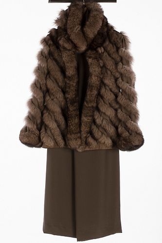 3863005: Fox Fur Coat and Armani Collezioni Pants E4RDH