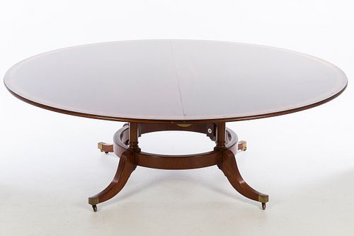 3863062: English Mahogany Circular Dining Table, 20th Century E4RDJ