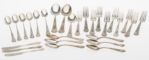 3863079: Reed & Barton 27 Pieces of Sterling Silver in the
 French Renaissance Pattern and Other Spoon E4RDQ
