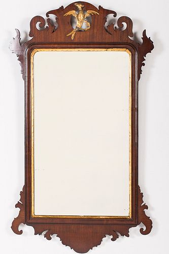 3863202: Chippendale Mahogany and Gilt Mirror, Late 18th Century E4RDJ