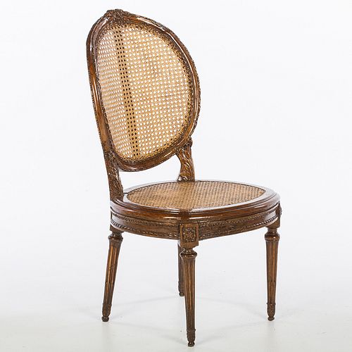 3863370: Louis XVI Caned Side Chair, 18th Century E4RDJ