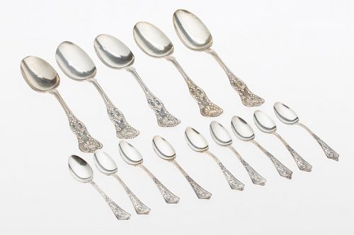 3863421: Miscellaneous Group of 14 Sterling Silver Spoons Including Gorham E4RDQ