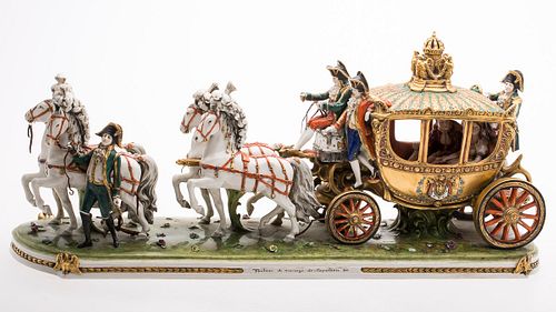 3753421: Napoleon's Royal Wedding Porcelain Carriage by
 Louis David of the Scheibe-Alsbach Company E3RDF