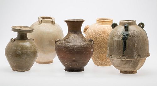 3753489: 5 Chinese Ceramic Vessels, 20th Century or Earlier E3RDC