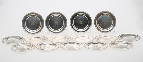 3753504: 15 S. Kirk & Son Inc. Sterling Silver Butter Plates E3RDQ