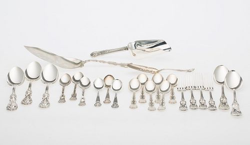 3753527: 22 Pieces of Associated Sterling Silver Flatware Including Tiffany E3RDQ