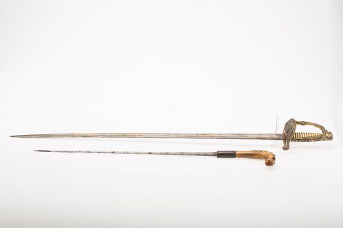 3753596: European Sword and French Cane Sword, probably 19th Century E3RDJ