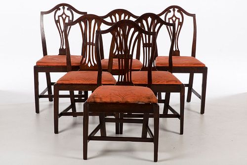 3776680: Assembled Set of 6 George III Side Chairs, Late
 18th/Early 19th Century E3RDJ