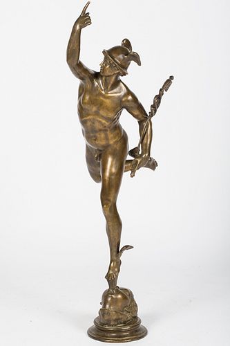 3776797: Bronze Sculpture of Hermes After the Antique, Unsigned E3RDL