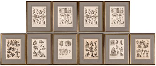 3776801: Set of 10 Framed Neoclassical Prints E3RDO