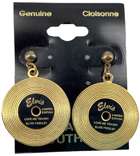 Elvis Record Earrings