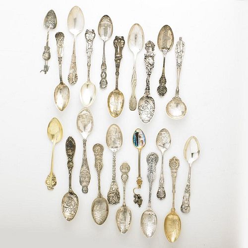 EXPOSITIONS STERLING SILVER SOUVENIR SPOONS