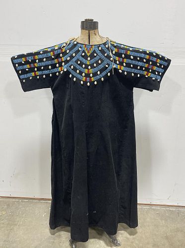 Montana Crow Indian Cowry Shell Beaded Dress