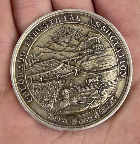 F.W. Freund Gunsmith Award Medal 1873 Colorado