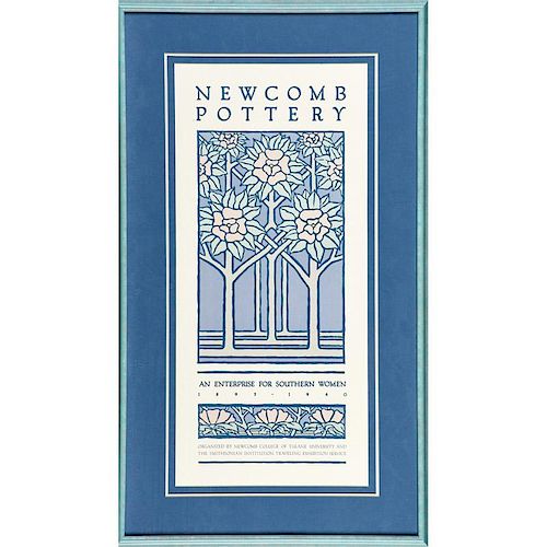 NEWCOMB POTTERY EXHIBITION POSTER