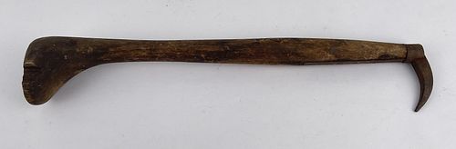 Antique Chinese Wood Coolie Cargo Hook
