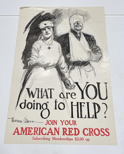 What are you Doing to Help WW1 Red Cross Poster
