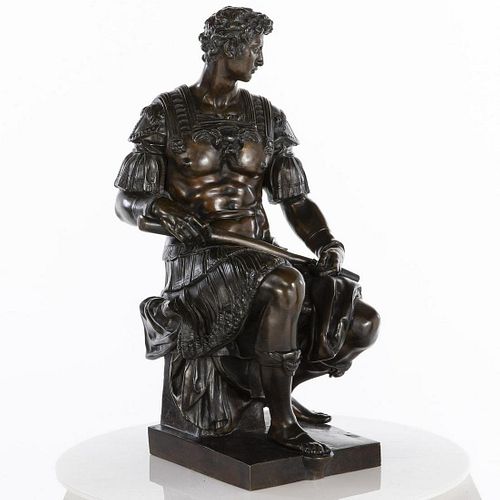 French Bronze Soldier After the Antique