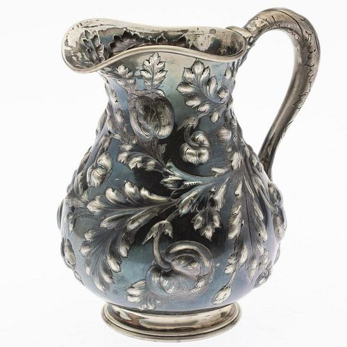 Sterling Silver Repousse Pitcher