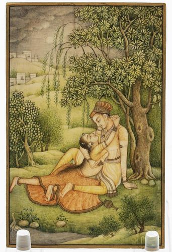 Indian Miniature of Lovers