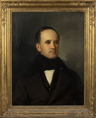 Portrait of a Gentleman, Oil on Canvas, 19th Century