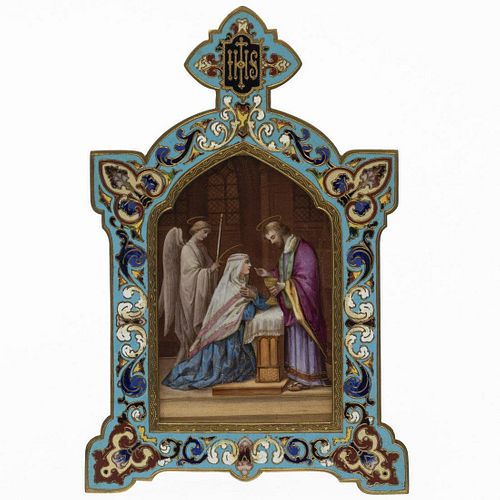 Porcelain Plaque of Communion