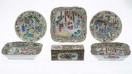 Group of Chinese Famille Rose Porcelain