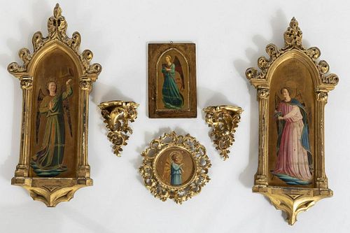 6 Giltwood Articles