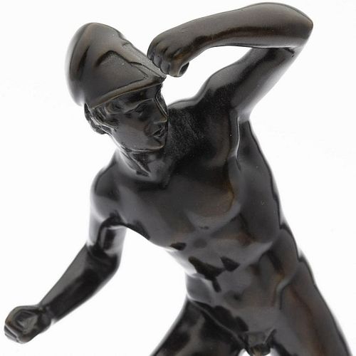 Nude Fighter with Helmet, After the Antique, Bronze