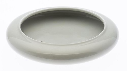 Chinese Off-White Anhua Shallow Bowl, Probably 19th C