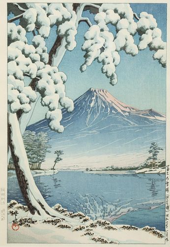 Hasui Kawase, Mount Fuji After Snow, Tagonoura, 1932