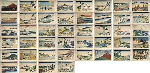 Hokusai, Views of Mount Fuji, Woodblock Portfolio