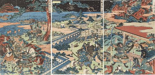 Katsukawa Shuntei, Woodblock Triptych, C. 1790-1804