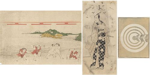 3 Prints including Katsukawa Shun'ei