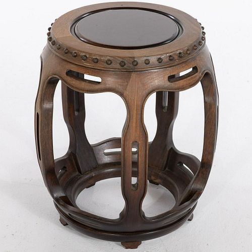 Chinese Circular Hardwood Side Table