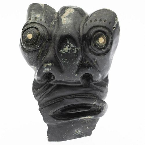 Inuit Carved Stone Face