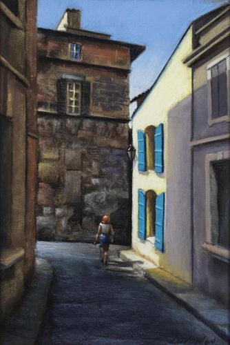 Larry Levow, The Lonely Stroll, Les Baux, France
