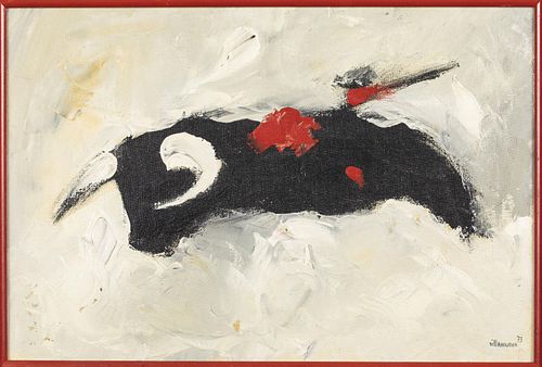 Jose Villanueva, Bull, Oil on Canvas
