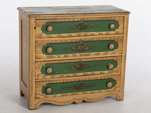 Painted Cottage Chest of Drawers