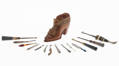 Group of 14 Boot Hooks