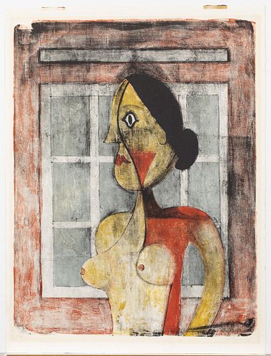 Rufino Tamayo, Female Figure, Lithograph