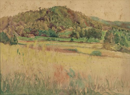 Hattie Saussy, Landscape, Watercolor