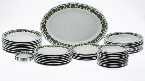 Set of Meissen Porcelain Dinnerware, 80 pc.